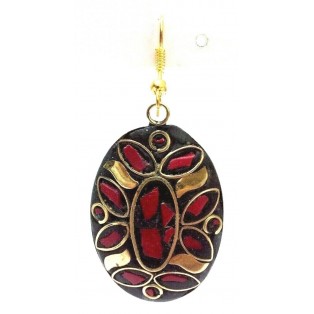 Retro Metal Earring - Ethnic Tribal Fusion - Drop Dangle Hook Long - Fashion 21
